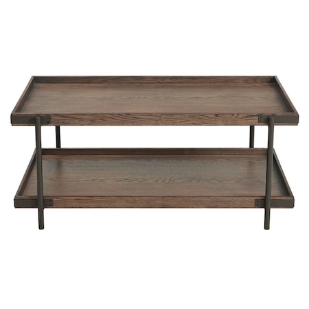 Alaterre Furniture 42 X 26 X 18, Oak Top, Rustic Brown ANKY11RBG